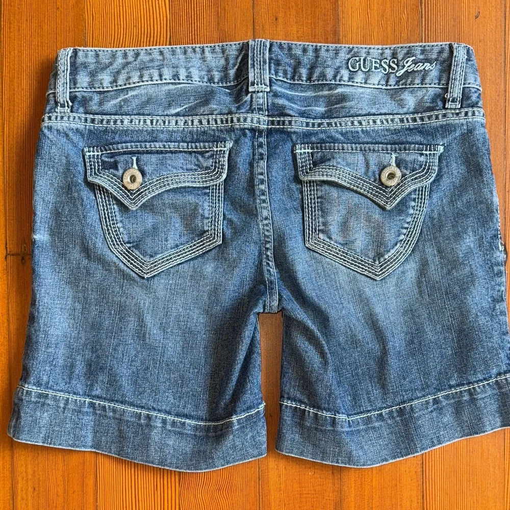 Guess Women's Blue Denim Jean Shorts